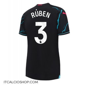 Manchester City Ruben Dias #3 Terza Maglia Femmina 2023-24 Manica Corta